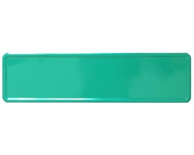 Nameplate turquoise 340 x 90 mm